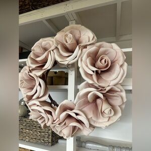 Blush Pink Rose Wreath
